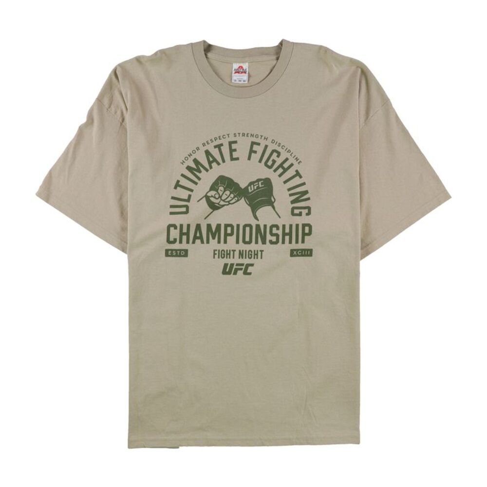 UFC Mens Ultimate Fighting Championship Graphic T-Shirt, Beige, 3XL, DM